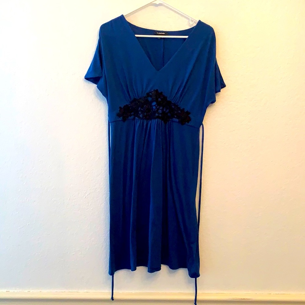 mymichelle Blue Dress-Size Large
